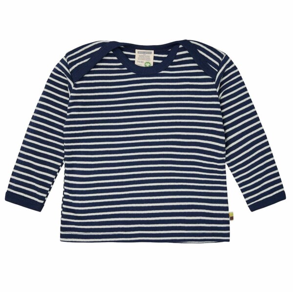 Shirt langarm gestreift ultramarin - 122/128