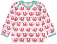 Shirt Langarm Faultiere azalee