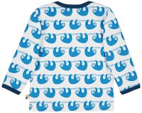 Shirt Langarm Faultiere cobalt