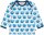 Shirt Langarm Faultiere cobalt