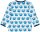 Shirt Langarm Faultiere cobalt
