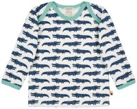 Shirt Langarm Krokodile ultramarin
