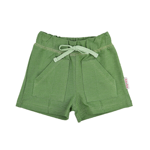 Shorts m. Taschen grün meliert