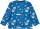 Shirt Langarm Dschungel cobalt