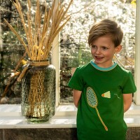 T-Shirt Badminton gr&uuml;n