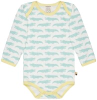Body Langarm Krokodile mint