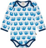 Body Langarm Faultiere cobalt