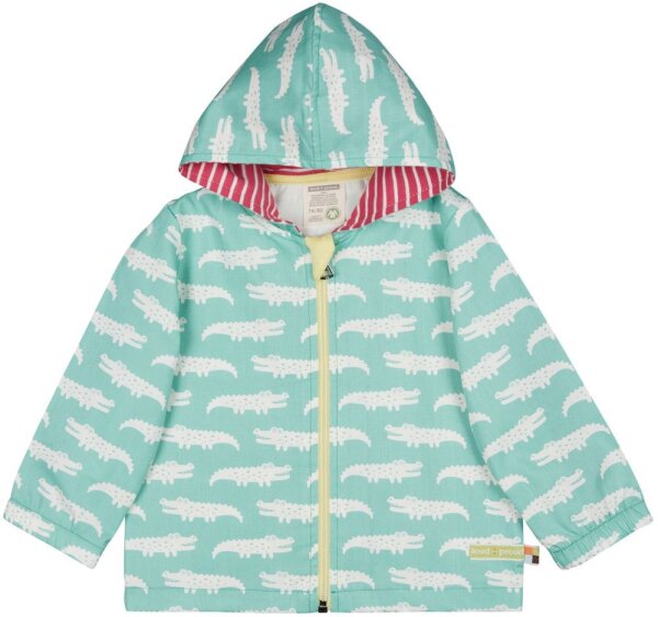 Jacke wasserabweisend Krokodile mint