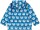 Jacke wasserabweisend Faultiere cobalt