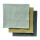 Mulltuch 3er-Pack 65 X 65 grün mix