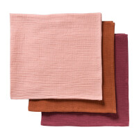 Mulltuch 3er-Pack 65 X 65 rose mix