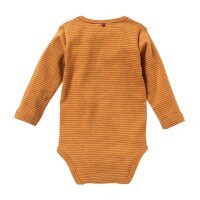 Body langarm geringelt karamell - 74/80