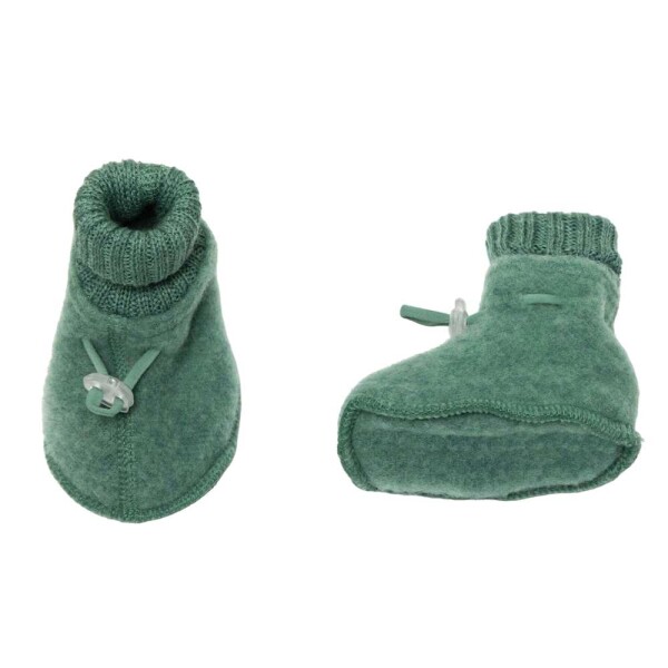 Booties Soft Wolle grün - 68/74