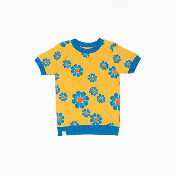 Vesta T-Shirt Flower Power bright gold