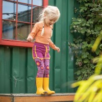 Haniella Leggings Flower Power lila
