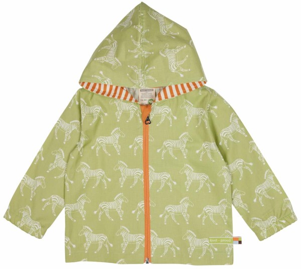 Outdoorjacke wasserabweisend Zebras avocado - 86/92