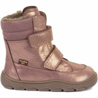 Barefoot Klettstiefel Zeru Tex Winter pink/gold - 26