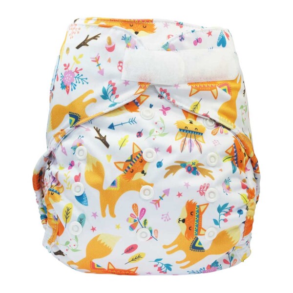 Blümchen 2in1 Onesize Klett Füchse