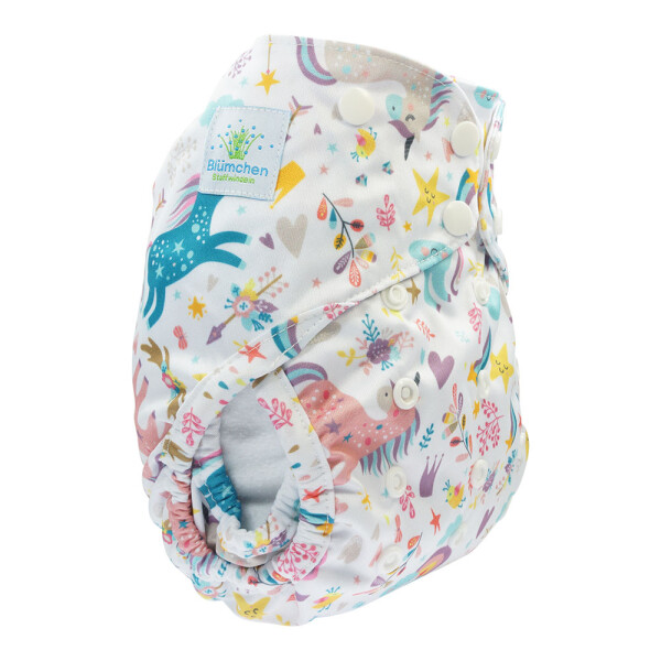 Blümchen 2in1 Onesize Druckis Einhorn