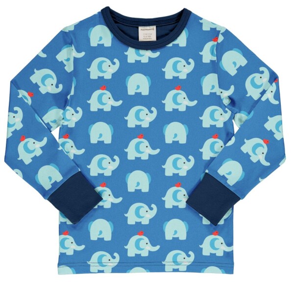 Shirt Langarm Elefantenfreunde blau