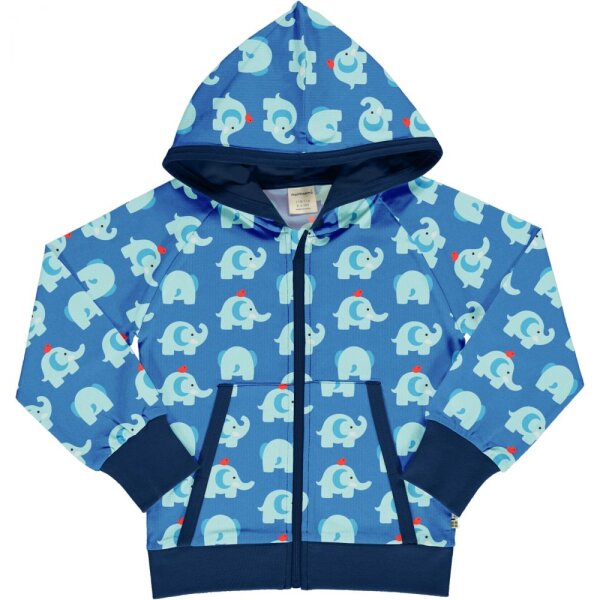Kapuzenjacke Elefantenfreunde blau