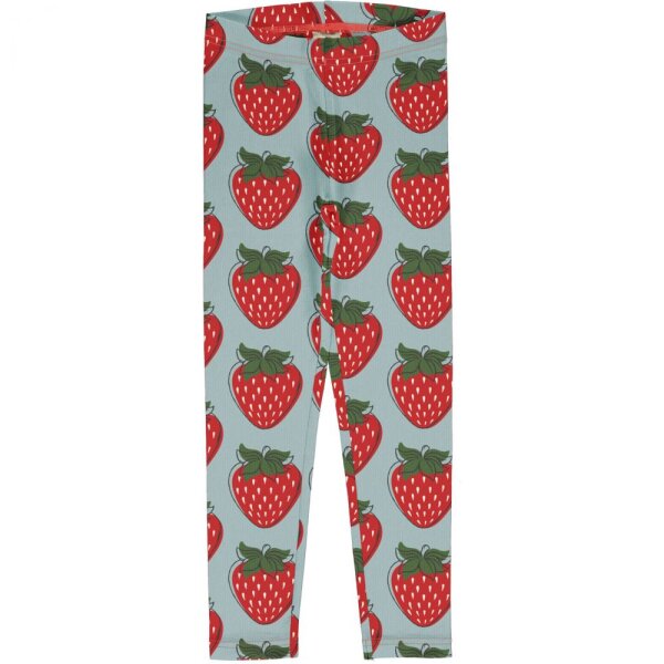 Leggings Erdbeeren hellblau