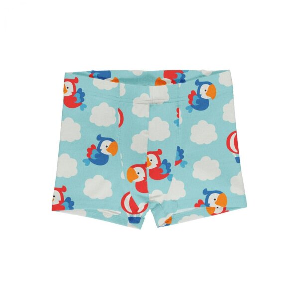 Boxershorts Papageien himmelblau