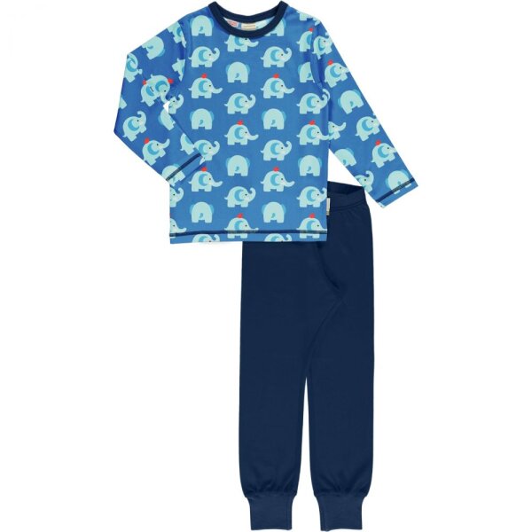 Pyjama Elefantenfreunde blau