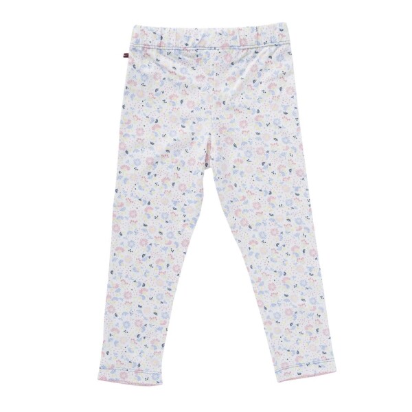 Leggings Blümchen weiß