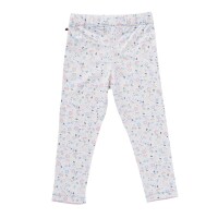 Leggings Bl&uuml;mchen wei&szlig;
