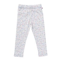 Leggings Bl&uuml;mchen wei&szlig;
