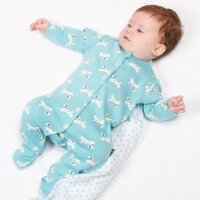 Schlafanzug Kleine Welpen blau