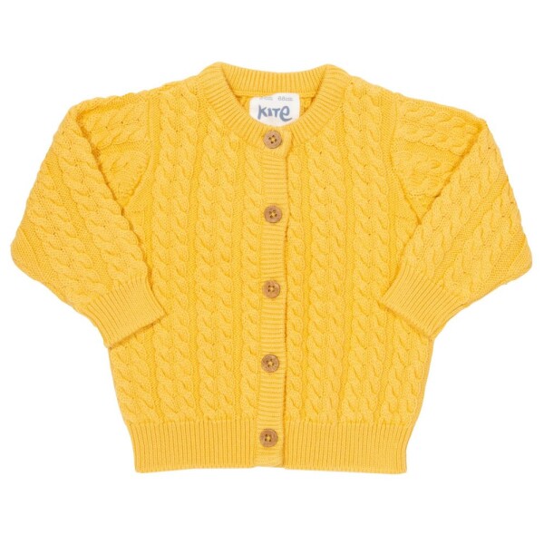 Babycardigan Strick safran