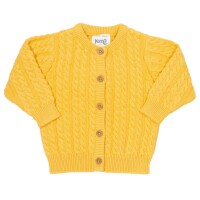 Babycardigan Strick safran
