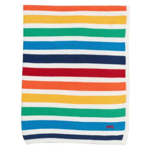 Strickdecke Regenbogen