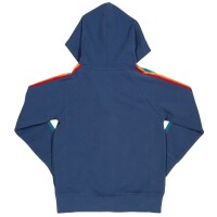 Kapuzenjacke Regenbogenstreifen blau