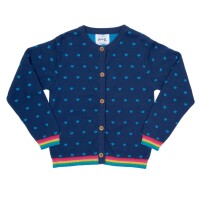 Strickjacke Herzen Regenbogen