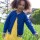 Strickjacke Herzen Regenbogen