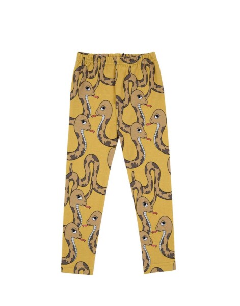 Leggings Schlangen gelb