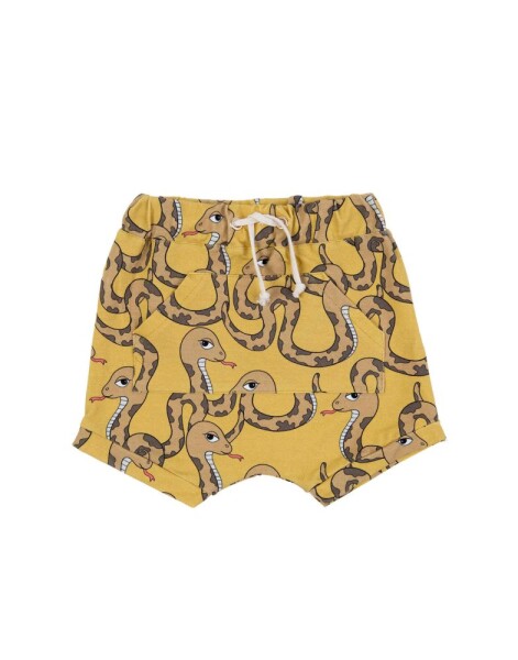 Shorts Schlangen gelb