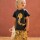 T-shirt Schlange schwarz