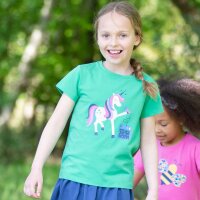 T-Shirt Einhorn gr&uuml;n