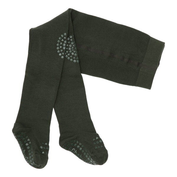 Krabbel Strumpfhose forrest green - 80/86