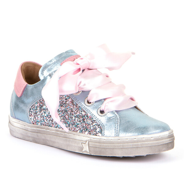 Sneaker Glitzer hellblau