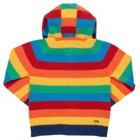 Strickjacke Regenbogenringel