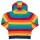 Strickjacke Regenbogenringel