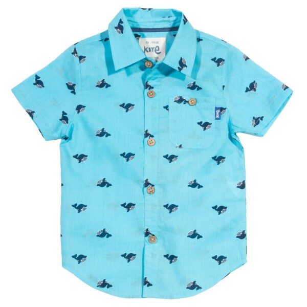 Hemd Wale blau