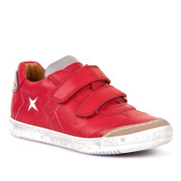 Froddo Halbschuhe Klett Stern feuerrot-wei&szlig;