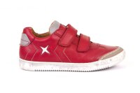 Froddo Halbschuhe Klett Stern feuerrot-wei&szlig;