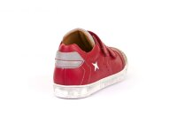 Froddo Halbschuhe Klett Stern feuerrot-wei&szlig;